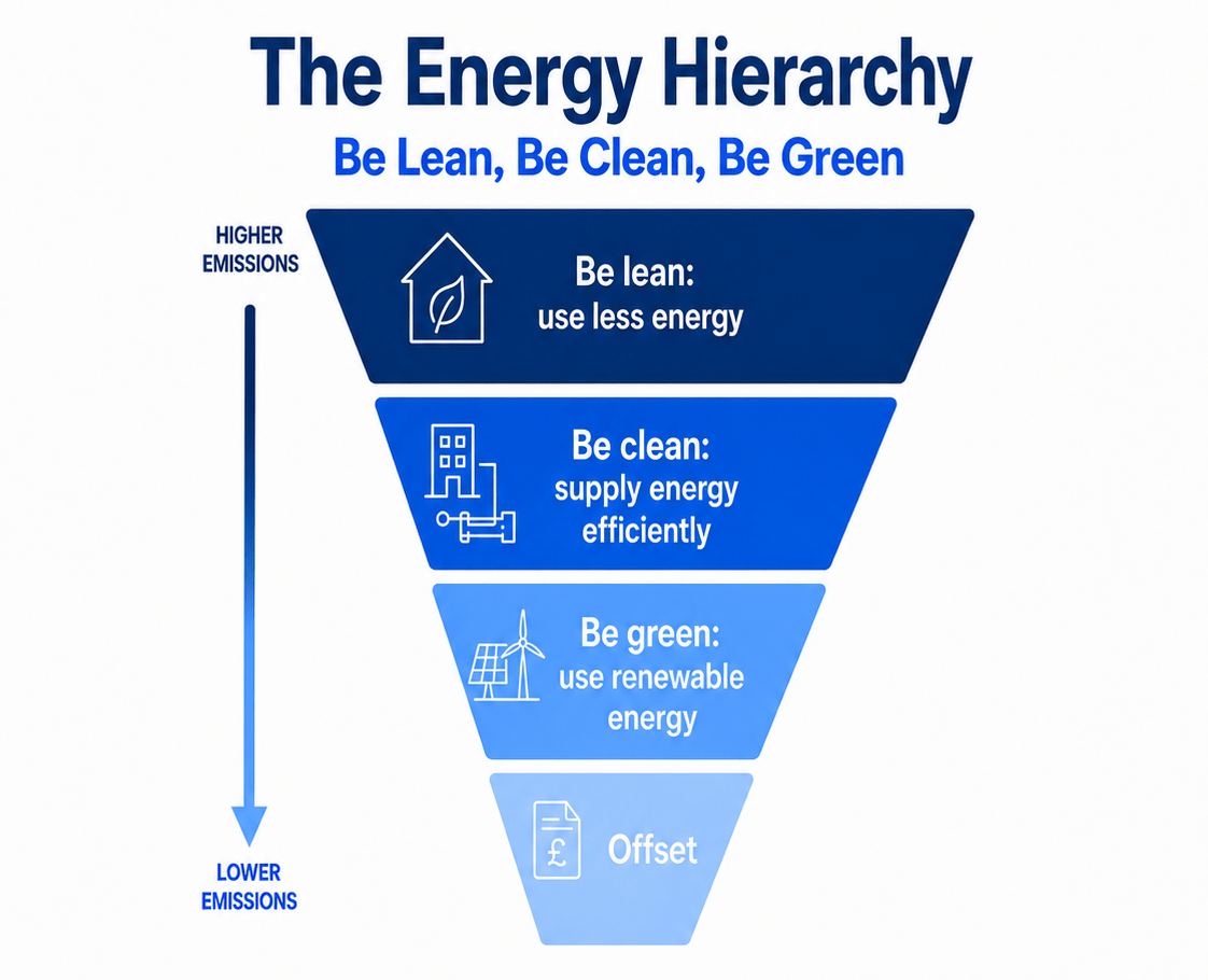 Demystifying the Energy Hierarchy: How to Secure Planning Approval Without Costly Re-Designs