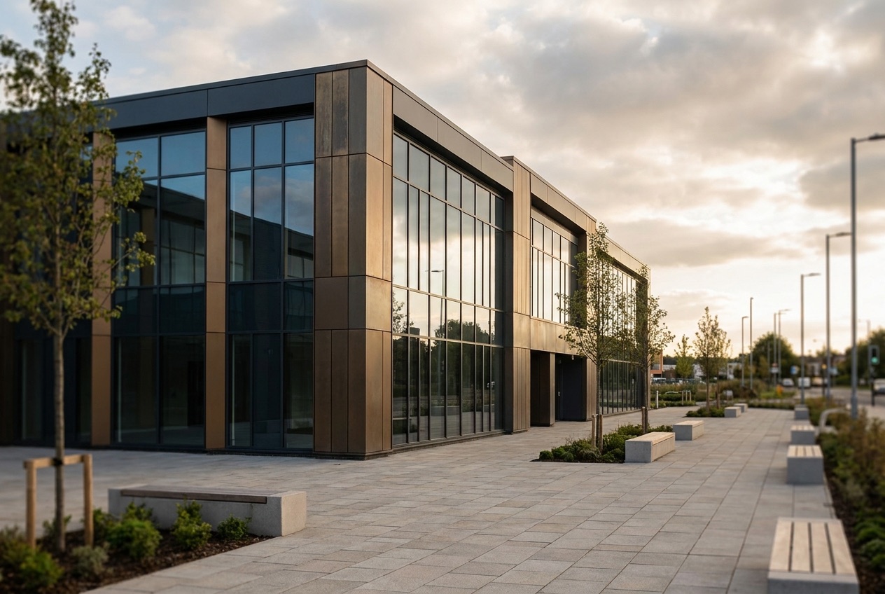 Commercial building exterior