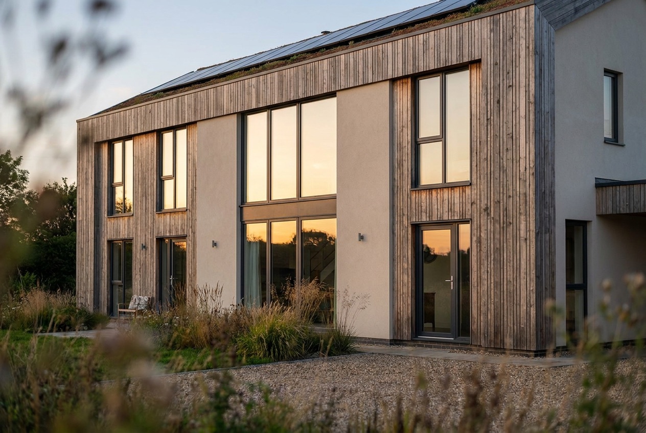 Passivhaus certified low-energy building
