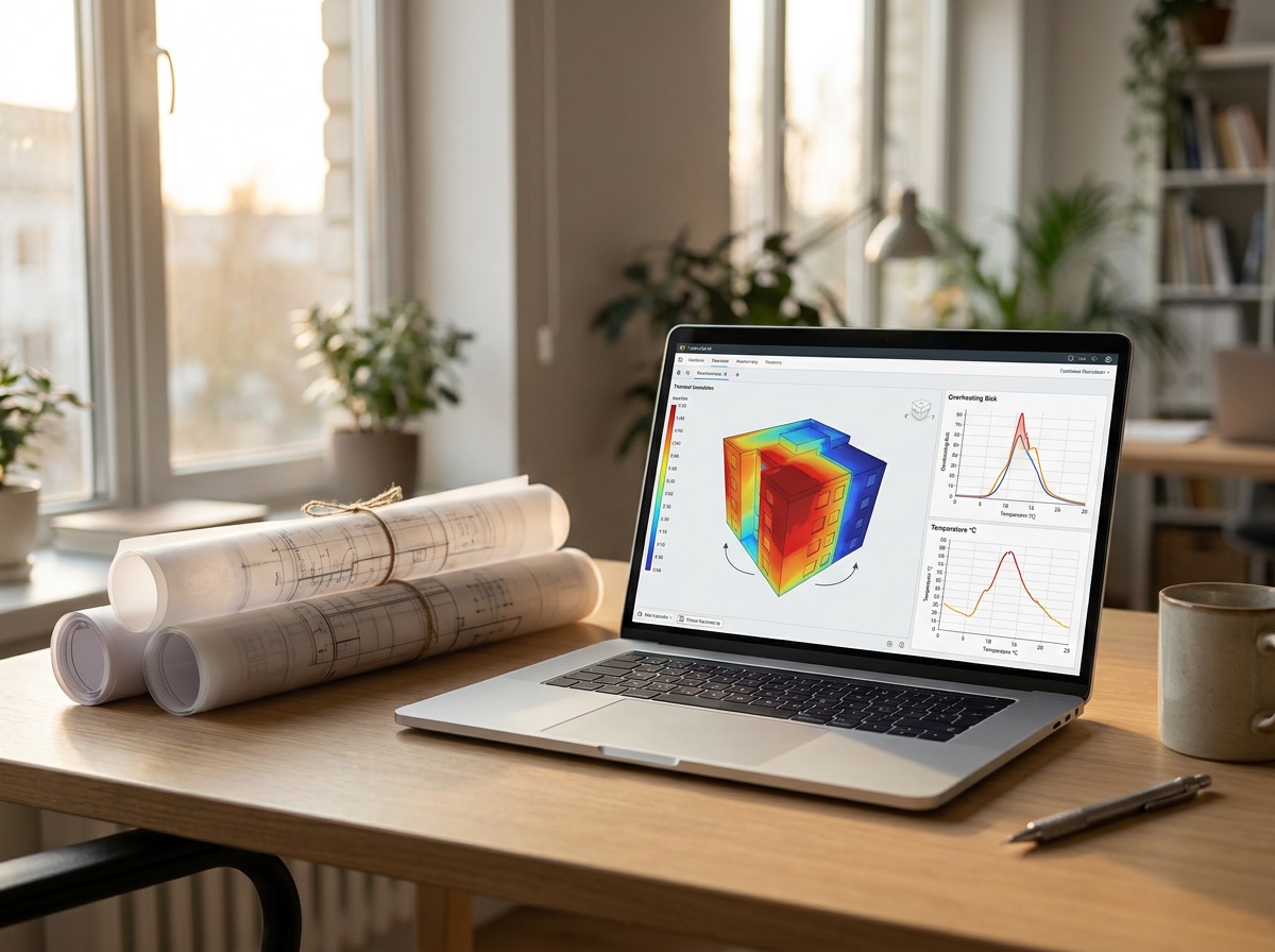 Dynamic thermal simulation model and overheating analysis on a laptop